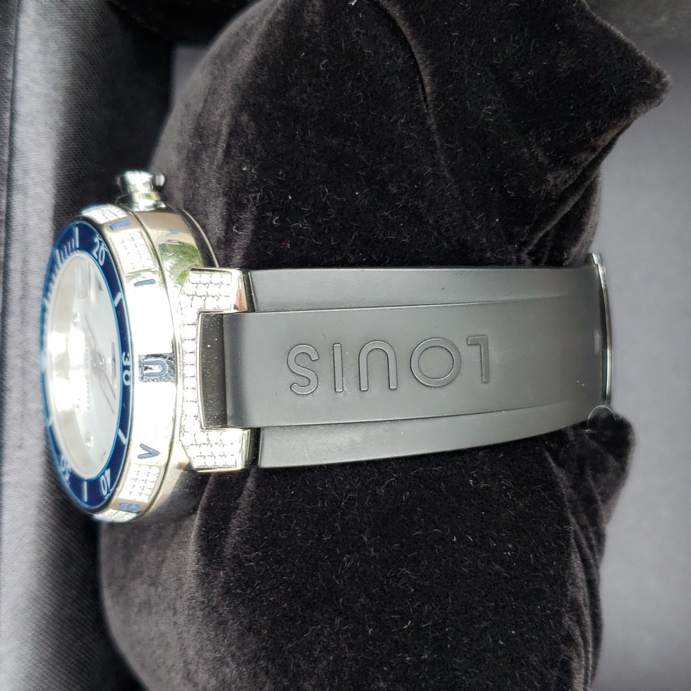 LOUIS VUITTON TAMBOUR DIVING AUTOMATIC DIAMOND BEZEL UNISEX WATCH - Picture 11 of 15